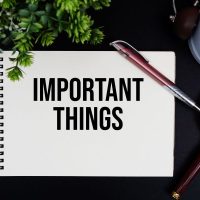 Important Things Important Things